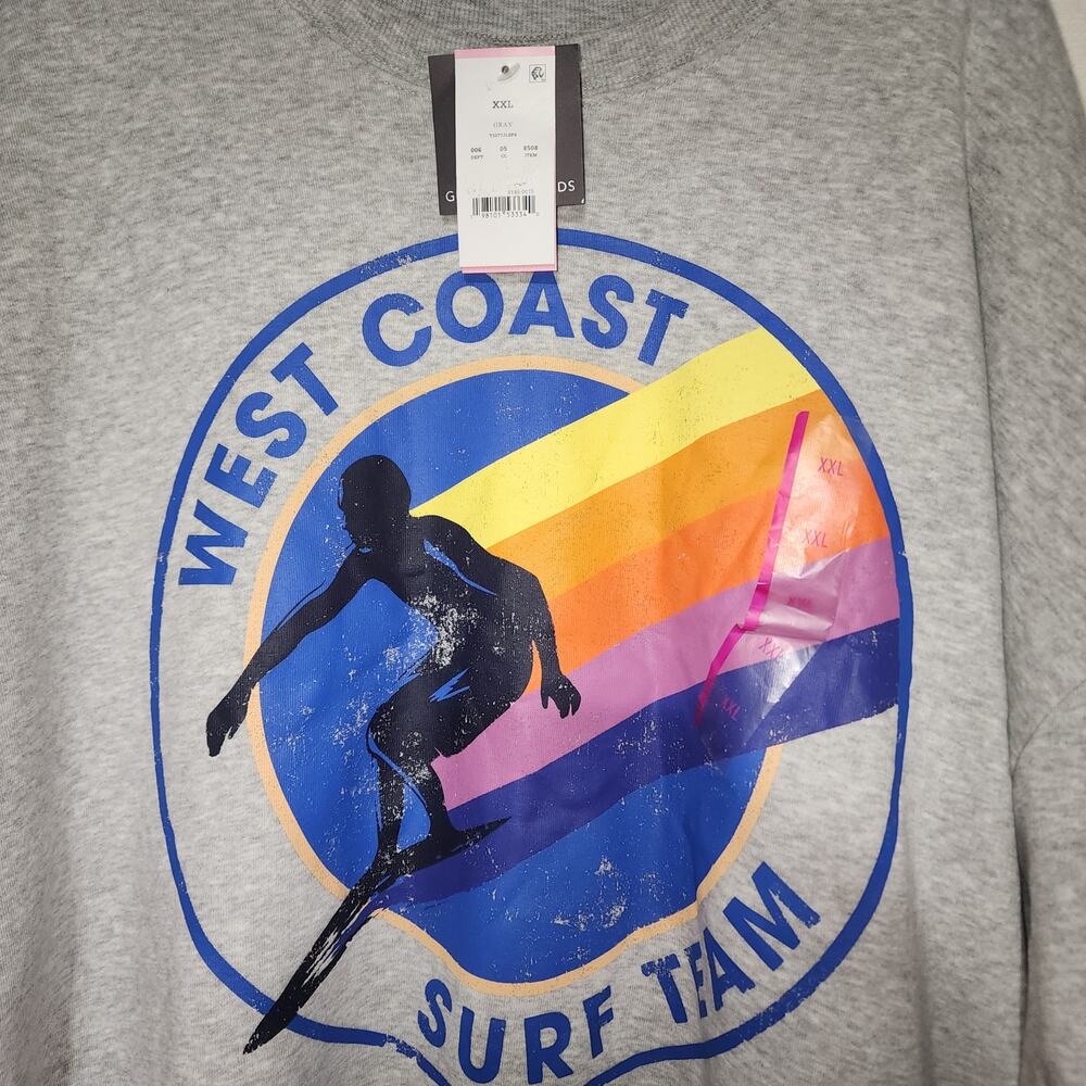 West coast surf team sweatshirt Grayson/thread men's XXL - Picture 2 of 7